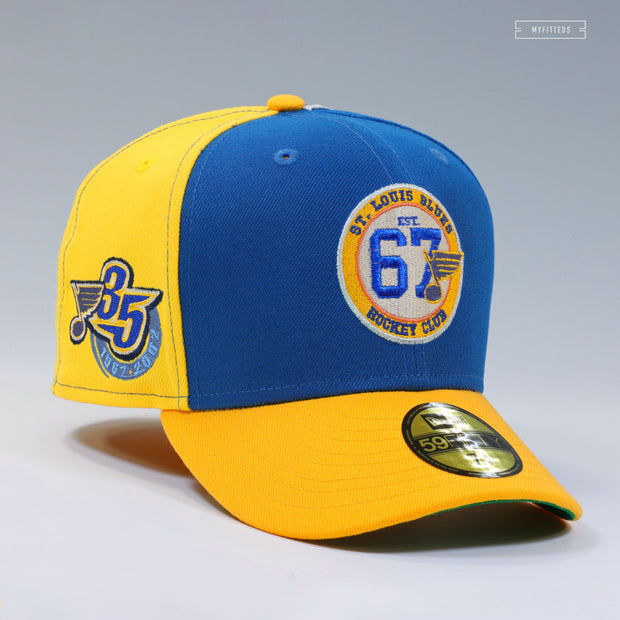 ST. LOUIS BLUES HOCKEY CLUB 1967-2002 35TH ANNIVERSARY REVERSE RETRO™ NEW ERA FITTED CAP