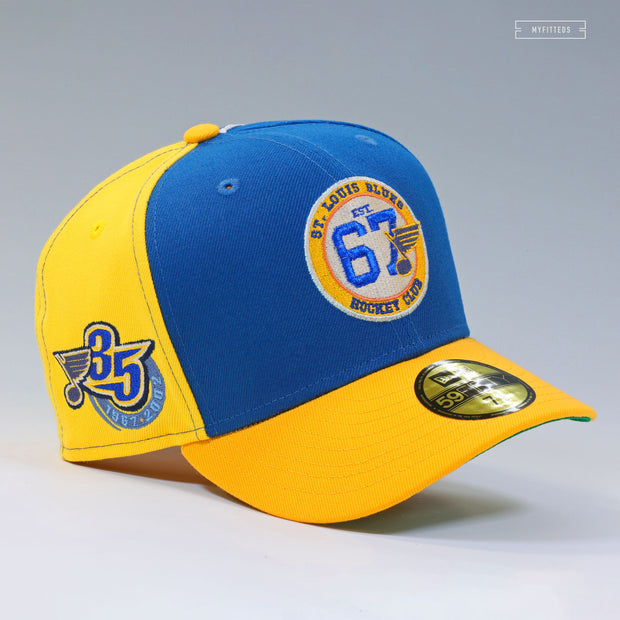 ST. LOUIS BLUES HOCKEY CLUB 1967-2002 35TH ANNIVERSARY REVERSE RETRO™ NEW ERA FITTED CAP