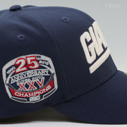 NEW YORK GIANTS SUPER BOWL XXV 25TH ANNIVERSARY GITD NIGHTSHADE NEW ERA FITTED CAP