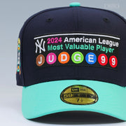 NEW YORK YANKEES AARON JUDGE 2024 MLB AMERICAN LEAGUE MVP SUBWAY SIGN NEW ERA FITTED CAP