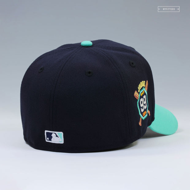 NEW YORK YANKEES AARON JUDGE 2024 MLB AMERICAN LEAGUE MVP SUBWAY SIGN NEW ERA FITTED CAP