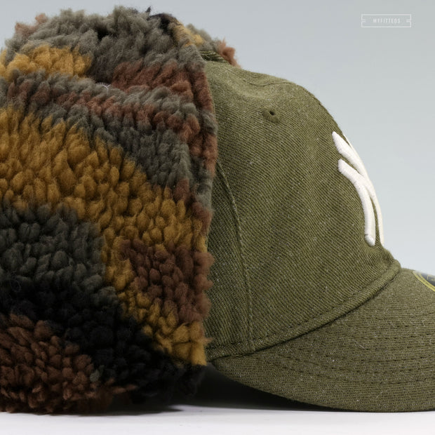NEW YORK YANKEES X THREE LOOMS JAPAN X NEW ERA CAMO SHERPA DOG EAR NEW ERA CAP