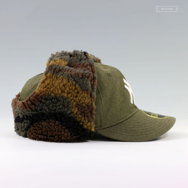 NEW YORK YANKEES X THREE LOOMS JAPAN X NEW ERA CAMO SHERPA DOG EAR NEW ERA CAP