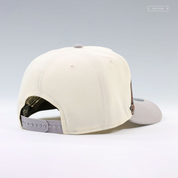 SAN ANTONIO SPURS COWBOY BOOTS OFF WHITE 9FIFTY A-FRAME NEW ERA SNAPBACK HAT