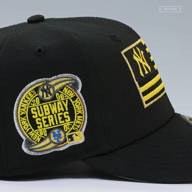 NEW YORK YANKEES 2000 WORLD SERIES SUBWAY SERIES WU-TANG CLAN DUNK INSPIRED NEW ERA CAP