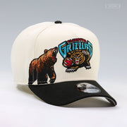VANCOUVER GRIZZLIES GROWLING GRIZZLY OFF WHITE 9FIFTY A-FRAME NEW ERA SNAPBACK