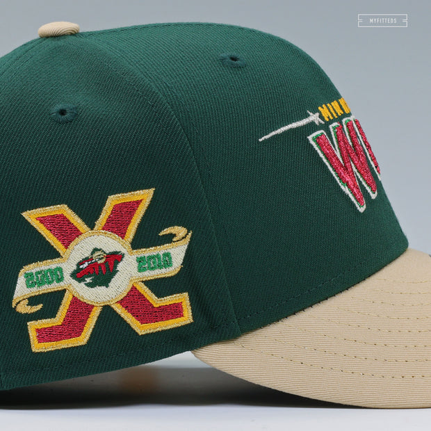 MINNESOTA WILD SEASON X NHL HOCKEY JERSEY INSPIRED NEW ERA FITTED CAP