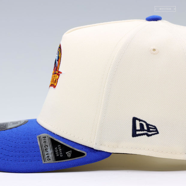 GOLDEN STATE WARRIORS NBA HARDWOOD CLASSICS OFF WHITE 9FIFTY A-FRAME NEW ERA SNAPBACK
