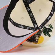PHOENIX SUNS THE VALLEY NBA HARDWOOD CLASSICS OFF WHITE 9FIFTY A-FRAME NEW ERA SNAPBACK