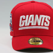 NEW YORK GIANTS 100 SEASONS IRIDESCENT WORDMARK RADIANT RED NEW ERA FITTED CAP