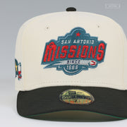 SAN ANTONIO MISSIONS SINCE 1888 BATTLE FLAG OFF WHITE NEW ERA FITTED HAT