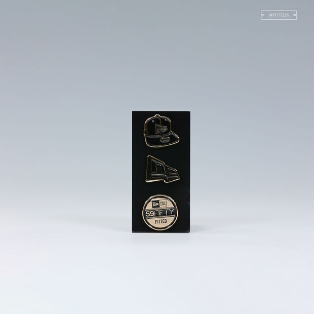 NEW ERA CAP 59FIFTY DAY OFFICIAL ENAMEL PINS 3 PIN PACK FOR 59FIFTY CAPS