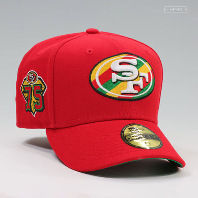 SAN FRANCISCO 49ERS 75TH ANNIVERSARY FRUIT STRIPE GUM INSPIRED NEW ERA FITTED CAP