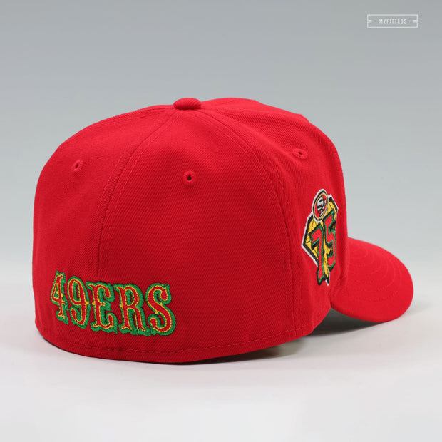 SAN FRANCISCO 49ERS 75TH ANNIVERSARY FRUIT STRIPE GUM INSPIRED NEW ERA FITTED CAP