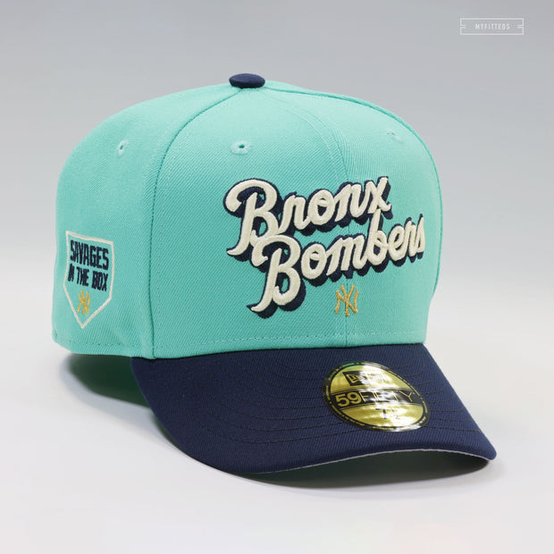 NEW YORK YANKEES THE BRONX BOMBERS SAVAGES IN THE BOX LADY LIBERTY NEW ERA FITTED CAP