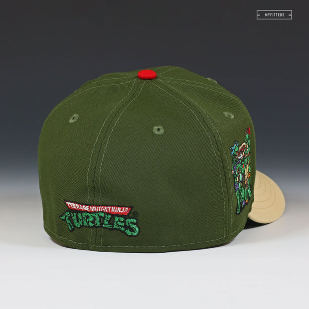 TEENAGE MUTANT NINJA TURTLES COWABUNGA PIZZA NYC SHELLTOE INSPIRED NEW ERA FITTED CAP
