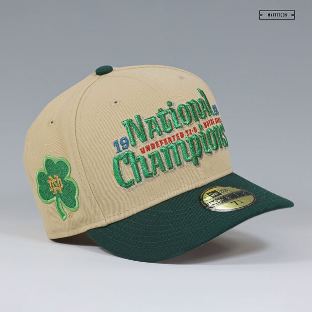 NOTRE DAME FIGHTIN' IRISH 1988 NATIONAL CHAMPIONS UNDEFEATED 12-0 NEW ERA FITTED CAP