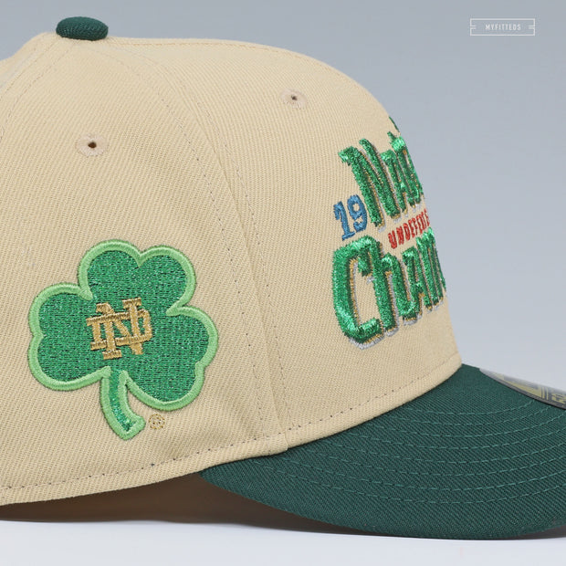 NOTRE DAME FIGHTIN' IRISH 1988 NATIONAL CHAMPIONS UNDEFEATED 12-0 NEW ERA FITTED CAP