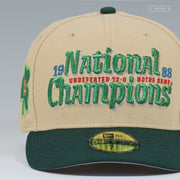 NOTRE DAME FIGHTIN' IRISH 1988 NATIONAL CHAMPIONS UNDEFEATED 12-0 NEW ERA FITTED CAP