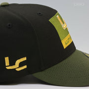 SUPERMAN™ 2025 MOVIE LUTHORCORP™ JET BLACK ARMY OLIVE NEW ERA FITTED CAP