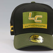 SUPERMAN™ 2025 MOVIE LUTHORCORP™ JET BLACK ARMY OLIVE NEW ERA FITTED CAP