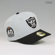 LAS VEGAS RAIDERS 60TH ANNIVERSARY CHAIN STITCH NEW ERA FITTED CAP