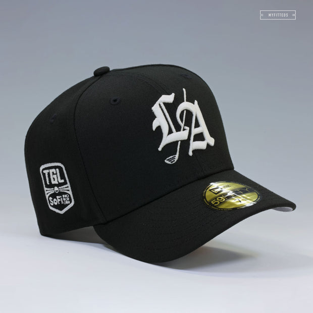LOS ANGELES GOLF CLUB TGL SOFI JET BLACK NEW ERA 59FIFTY FITTED CAP
