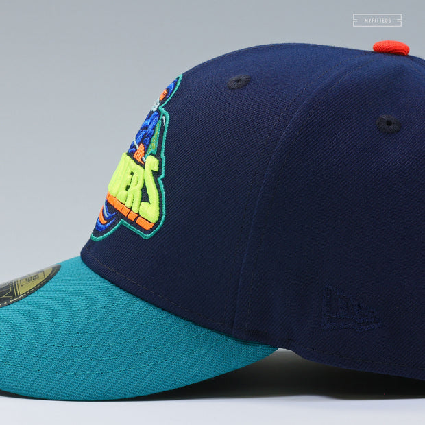NEW YORK ISLANDERS 2022 NHL ALL-STAR GAME GORTON'S FISHERMAN NEON NEW ERA FITTED CAP