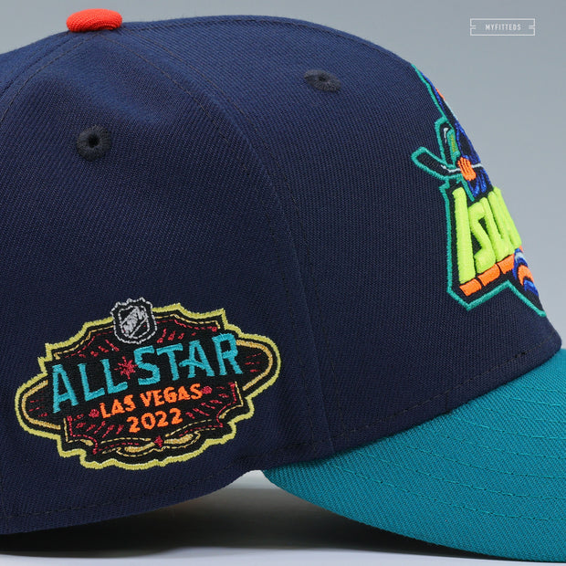 NEW YORK ISLANDERS 2022 NHL ALL-STAR GAME GORTON'S FISHERMAN NEON NEW ERA FITTED CAP