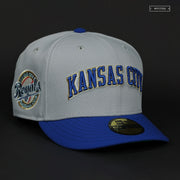 KANSAS CITY ROYALS 1999 ROAD JERSEY WORDMARK NEW ERA FITTED CAP