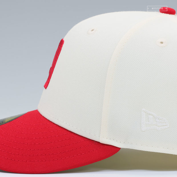 ATLANTA DRIVE GOLF CLUB TGL SOFI OFF WHITE RADIANT RED NEW ERA FITTED CAP