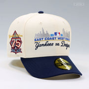 NEW YORK YANKEES VS LOS ANGELES DODGERS 2025 YANKEE & DODGER STADIUM OFF WHITE NEW ERA CAP
