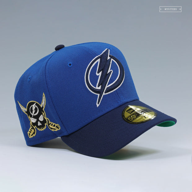 TAMPA BAY LIGHTNING NHL WHAT'S OLD IS NEW SEASHORE SLATE NEW ERA FITTED CAP