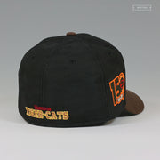 HAMILTON TIGERS 150TH ANNIVERSARY BLACK AND MAHOGANY NEW ERA FITTED CAP