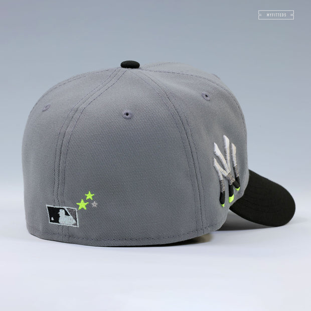 NEW YORK YANKEES SKULL HUMAN ANATOMY NIKE AIR MAX 95 OG NEON YELLOW INSPIRED NEW ERA CAP