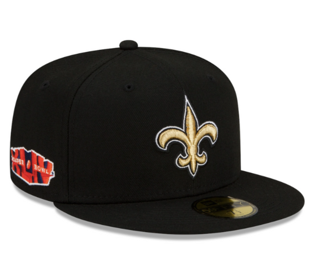 NEW ORLEANS SAINTS "SUPER BOWL" SIDE PATCH NEW ERA FITTED CAP