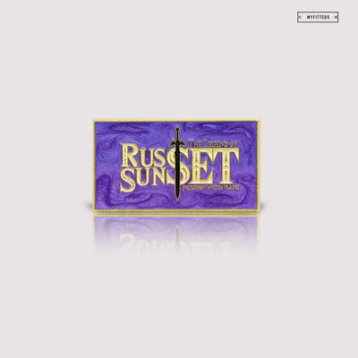 RUSSET SUNSET #015 THE LEGEND OF ZELDA MAP INSPIRED ENAMEL PIN PURPLE