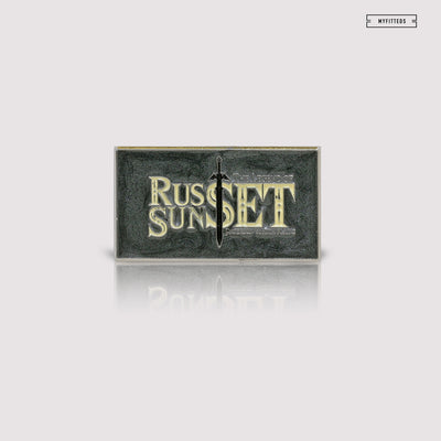 RUSSET SUNSET #015 THE LEGEND OF ZELDA MAP INSPIRED ENAMEL PIN GUNMETAL